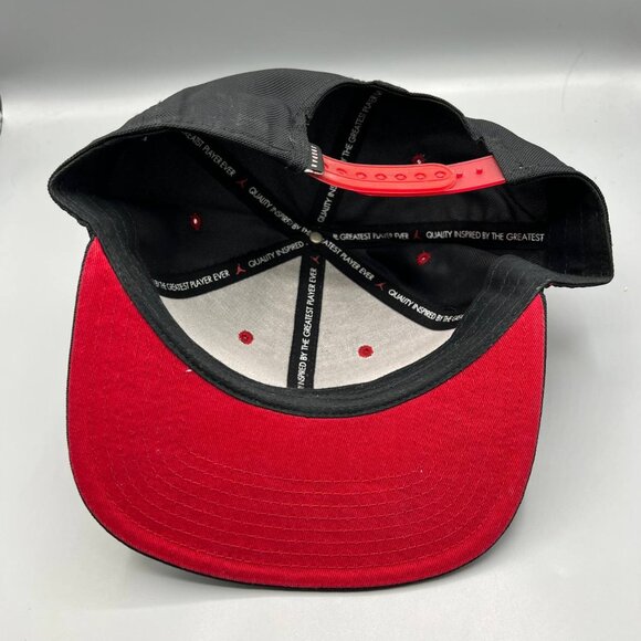 Air Jordan‎ 11 Hat Men Black Red Jumpman Bred Snap Back Cap - Picture 7 of 8